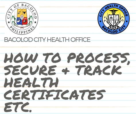 bacolodcityhealth. com/esd|Tracking of Sanitary Permit Requirements .